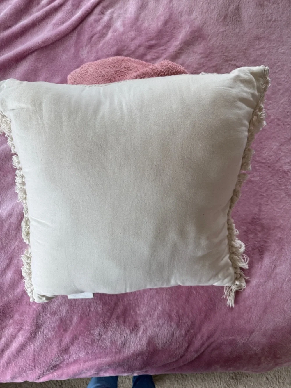 Neutral Textured Diamond Throw Pillow